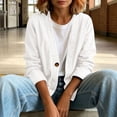 thumbnail image 6 of Lumtrix Denim Jacket For Women Classic Button Front Breathable Stretch Relaxed Fit Lightweight Long Sleeve Cardigan Coat with Pockets White 2XL, 6 of 7
