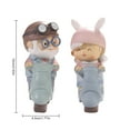 thumbnail image 2 of Cartoon Cute Couple Doll Car Decoration Creative Tabletop Decoration Gift For Valentine's Day, 2 of 8