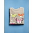 thumbnail image 3 of Chromatic Butterflies Ii Sweatshirt Women -June Erica Vess Designs, Female 3X-Large, 3 of 4