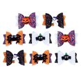 thumbnail image 5 of 8 piezas de pinzas para el cabello de Halloween, horquillas con lazo, tocado colorido de Halloween, 5 of 5