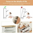 thumbnail image 4 of 1 Density Board Blister Double Drawer Double Shoe Tray Shoe Cabinet, 4 of 9