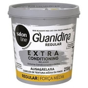Guanidina Regular Extra Conditioning Medium Strength 218g (7.6 Oz) - Salon Line: straightener for medium strength hair