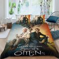 thumbnail image 2 of Buenos Presagios Conjunto de sábanas temático, trío de piezas, cómodo y amigable con la piel, diseño único, regalo de decoración para el hogar para familiares, amigos y fans,173cm *218cm, 2 of 6