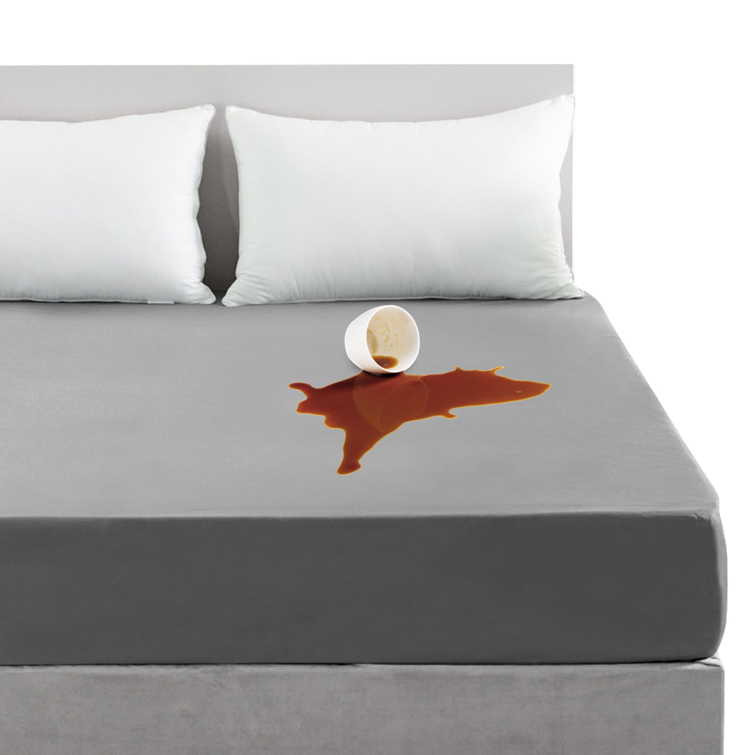 Sanmadrola Cotton Waterproof Mattress Protector Organic Noiseless Cover