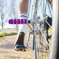 thumbnail image 6 of Uxcell 4 Pack Aluminum Alloy Bike Pegs Anti-Skid Fit 3/8 inch with Stripe Green Purple, 6 of 7