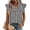 Black #56, variant on WULMLEO Women's Striped V-Neck Button Down Blouse Casual Summer Tops Light Blue M