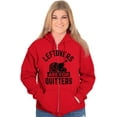 thumbnail image 3 of Leftovers are for Quitters Turkey Day Unisex Plus Size Zip Hoodie Brisco Brands 2X, 3 of 6