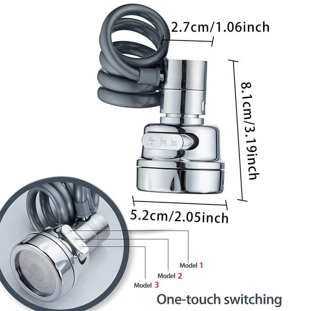 JJKBVCLO Accessoire de Pulvérisateur d'Encre pour Robinet de Cuisine Pulvérisateur d'Encre Amovible avec Tuyau Extensible Accessoire de Pulvérisateur d'Encre de Cuisine Économiseur d'Eau