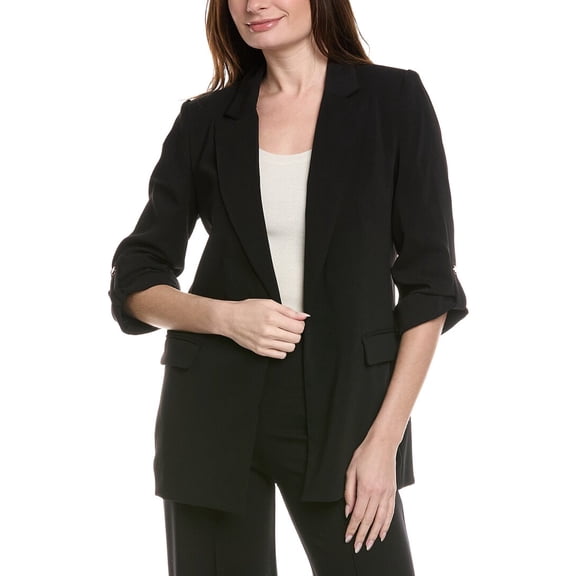 philosophy womens 3/4-Sleeve Jacket, l, Black