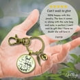 thumbnail image 3 of Baby Loss Memorial Gutsy Goodness Bronze Keychain For Dad God Has You In Arms Heart Miscarriage Jewel Gift, 3 of 8