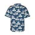 thumbnail image 3 of Picia Snow Penguin Gentle Cotton Regular Fit Short Sleeve Casual Hawaiian Shirt for Men-X-Large, 3 of 9
