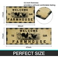 thumbnail image 6 of Kitchen Mat Set of 2 Pieces Farmhouse Anti Fatigue Floor Mat, Rooster Kitchen Rug Buffalo PlaidRug Sets Waterproof & Non-Slip Comfort Standing Mats for Kitchen, Sink, Laundry Fall or Farmhouse, 6 of 6