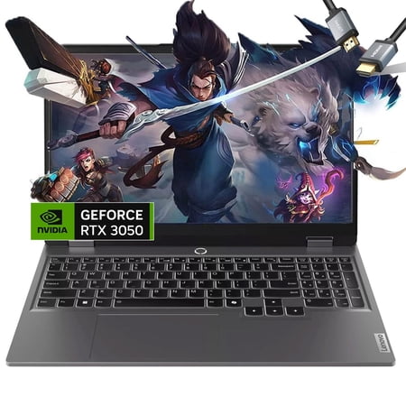 Lenovo LOQ 15 Gaming Laptop -Intel Core i5-12450HX Beat AMD Ryzen 7 4800H - 15.6" FHD Display 144Hz- G-SYNC -RTX 3050 -32GB RAM -1TB SSD -Backlit Keyboard - Portatil Gamer PC Windows 11