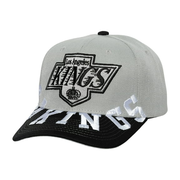 Men's Mitchell & Ness Gray/Black Los Angeles Kings Underarch Two-Tone Pro Crown Snapback Hat