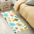 thumbnail image 3 of Bath Mat Soft Plush Non-Slip Absorbent Bathroom Rugs 39"x20" Hat Sunglasses Leaf Pineapple, 3 of 8
