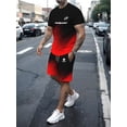 thumbnail image 4 of Conjunto de camiseta con estampado 3D de Bullpadel para hombre, ropa informal de cuello redondo, estilo deportivo simple, moda de verano, 4 of 4