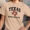 thumbnail image 3 of Smartprints Texas Bigger Than Life Women's T-Shirt Natural, Cotton, S, 3 of 4