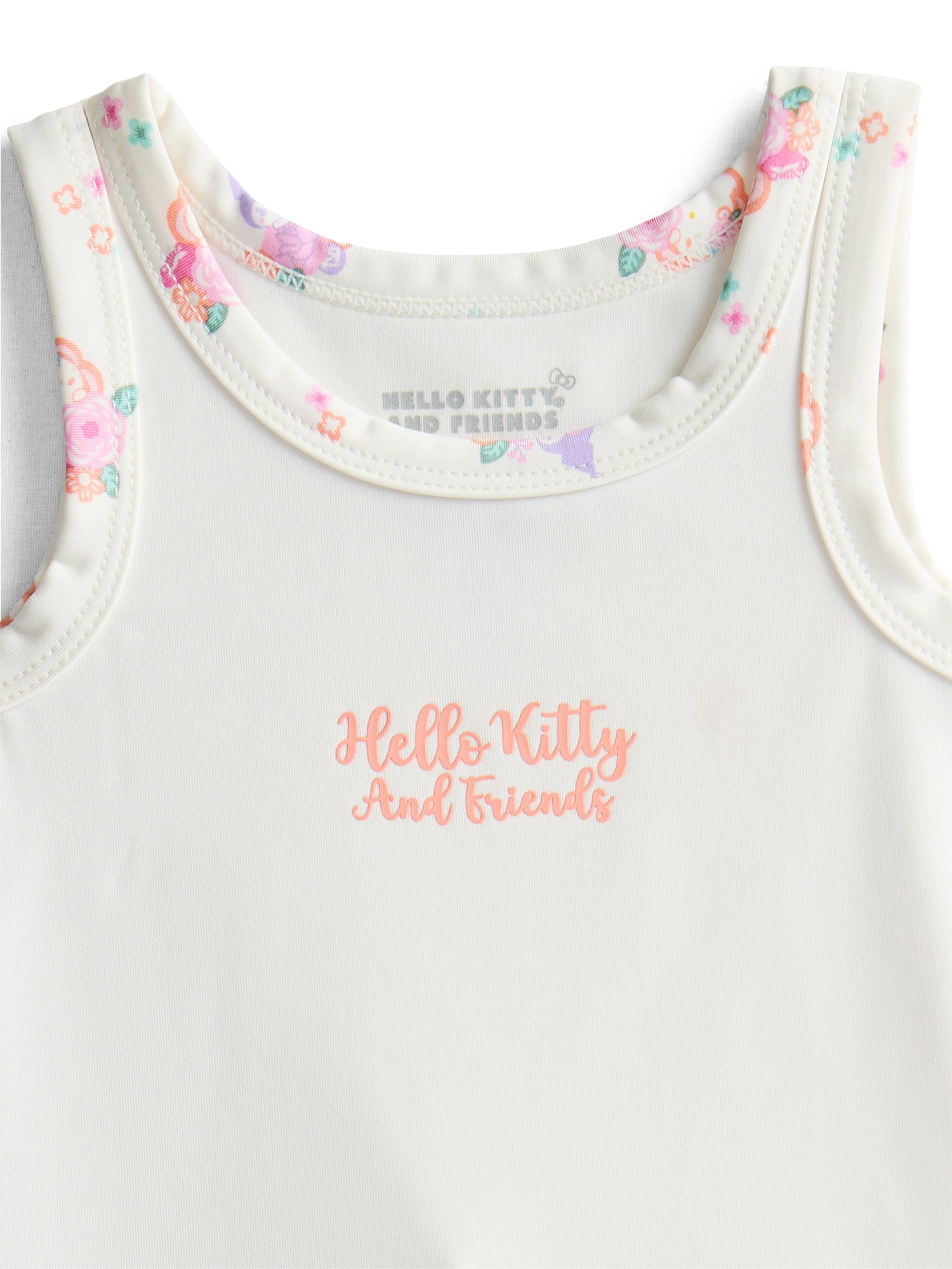 Hello Kitty & Friends Toddler Girls Active Tank Top and Pleated Skort Set, 2-Piece, Sizes 12M-3T