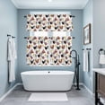 thumbnail image 3 of Farmhouse Rooster Kitchen Curtains Sets for Windows 36 Inch Length, Country Watercolor Flowers Wood Grain Rod Pocket Window Treatments Tier Curtains and Valances Set for Bedroom/Bathroom, 3 of 8