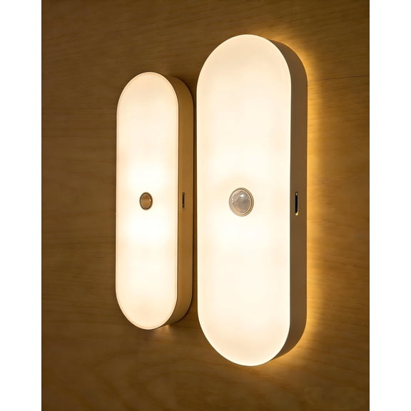 Subkane Motion Sensing LED Night Lights, Warm White (2 Pack)