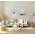 thumbnail image 6 of Kate and Laurel Sylvie Pelican No 1 Framed Canvas Wall Art by Crystal Lynn Collins, 18x24 Natural, Soft Coastal Beach Bird Ocean Art for Wall, 6 of 6