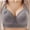 Gray, variant on Womens Big Busted Wireless Bras Supportive Full Coverage Push Up Comfortable No Underwire T-Shirt Bras