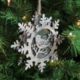 thumbnail image 3 of 6" Nature's Luxury Pre-Lit Snowflake with Bird Christmas Ornament - Warm White Light, 3 of 3