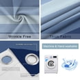 thumbnail image 6 of Blackout Curtains for Bedroom, Navy Blue Ombre Room Darkening Window Drapes for Living Room, Gradient Navy Blue Woods Farmhouse Thermal Insulated Grommet Curtains, 42x45 inch, 2 Panels, 6 of 9