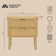 thumbnail image 4 of Park Contemporary 24" Nightstand in Natural (2-Drawer), 4 of 9