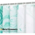 thumbnail image 3 of Teal Blue Marble Shower Curtain, Abstract Ombre Fabric Shower Curtains for Modern Bathroom Decor, Turquoise Green Luxury Cloth Watercolor Shower Curtain, 72x72, 3 of 6