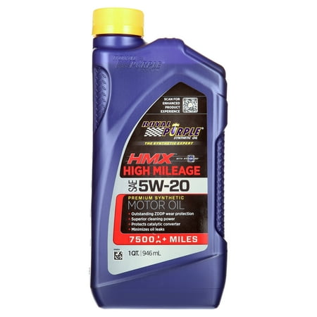 Royal Purple HMX 5W-20 High Mileage Vehicle Motor Oil, 2 lbs, 1 Quart
