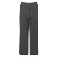 thumbnail image 4 of Pantalones Casuales Pantalones casuales de mujer Pantalones de verano de algodón transpirable Pantalones (gris oscuro XXXL) Cgtredaw para Mujer Gris oscuro T L, 4 of 7