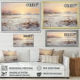 thumbnail image 4 of Designart "Dawn'S Reflection On Frozen Lake" Snow Floater Framed Canvas Art Print, 4 of 5