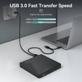 thumbnail image 3 of USB 3.0 Portable 5" CD R/RW DVD Disk Reader Burner Player Recorder External ,Latest USB 3.0 Tech, 3 of 6