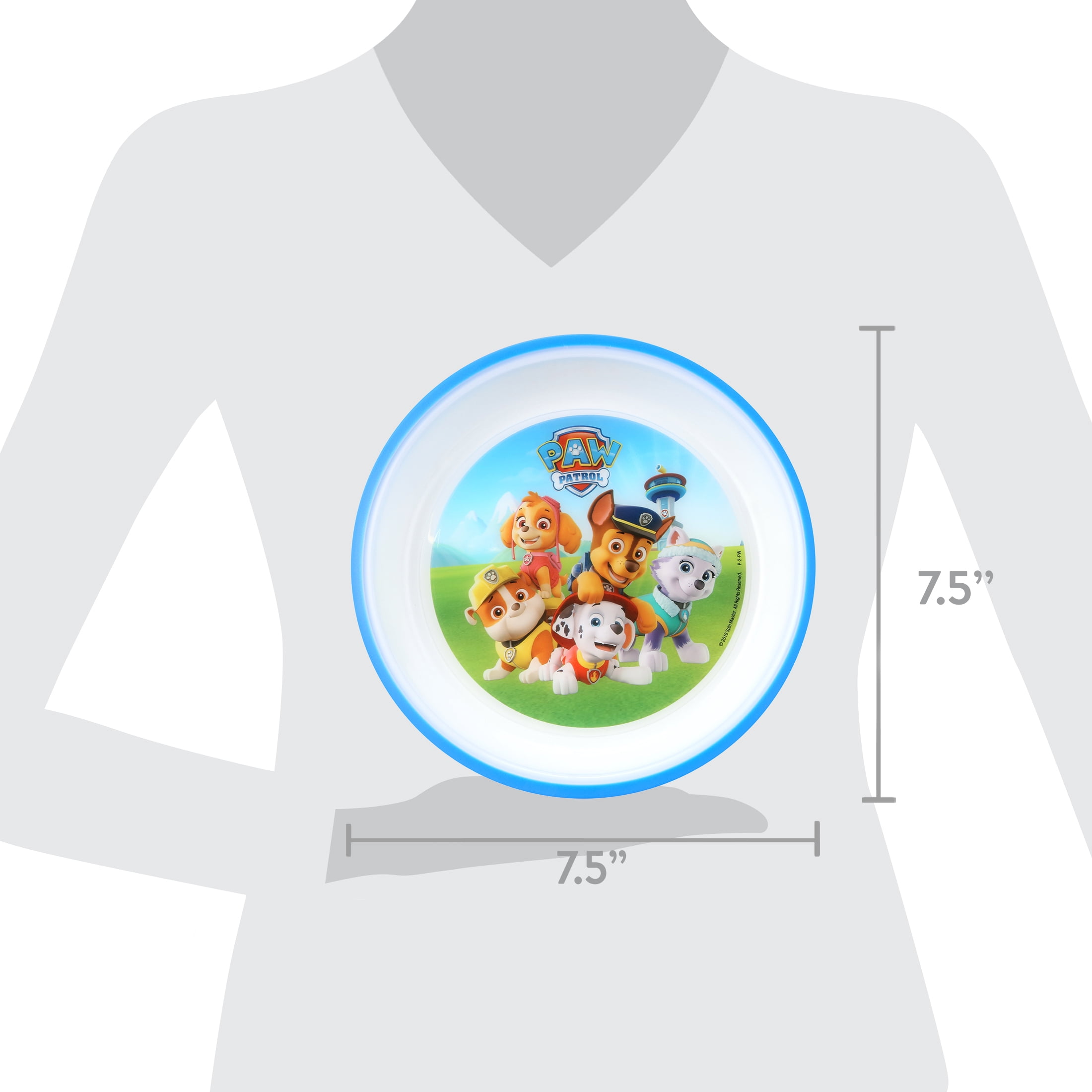 Playtex Mealtime Paw Patrol Plates for Boys, 2 pack