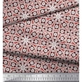 thumbnail image 3 of Soimoi Modal Satin Fabric Floral Block Print Fabric by the Yard 42 Inch Wide, 3 of 5