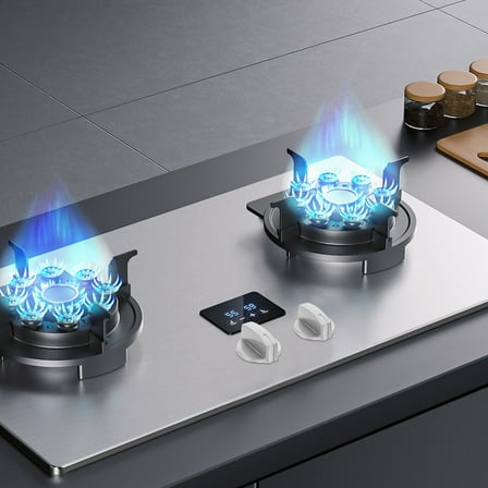 FUTUREORYY Gas Stove Knobs 2Pcs Alloy Replacement Stove Top Knobs for Homeowners 1.73X1.57X1.57in