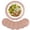 Rose Gold, variant on LQCrafK Round Placemats Set of 6, Place Mats for Dining Table, Washable Vinyl Placemats, Silver