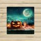 thumbnail image 1 of Toallas de noche ABPHQTO de tablones de madera de calabaza de Halloween 33x33 cm, 1 of 1