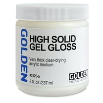 Golden Artist Colors, 8 oz, High Solid Gel Gloss