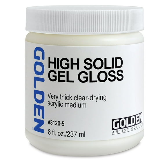 Golden Artist Colors, 8 oz, High Solid Gel Gloss