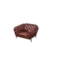 thumbnail image 2 of American Eagle Furniture Contemporary Full Leather/Metal Chair in Brown, 2 of 5