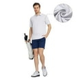 thumbnail image 3 of M MAELREG Mens Polo Shirts Short Sleeve Dry Fit Jacquard Performance Moisture Wicking Casual Pocket Golf Shirts for Men, 3 of 6