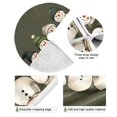 thumbnail image 4 of Yayeee Christmas Tree Skirt 35 inches for Xmas Tree Holiday Party Decoration, Beige Snowmen, 4 of 6