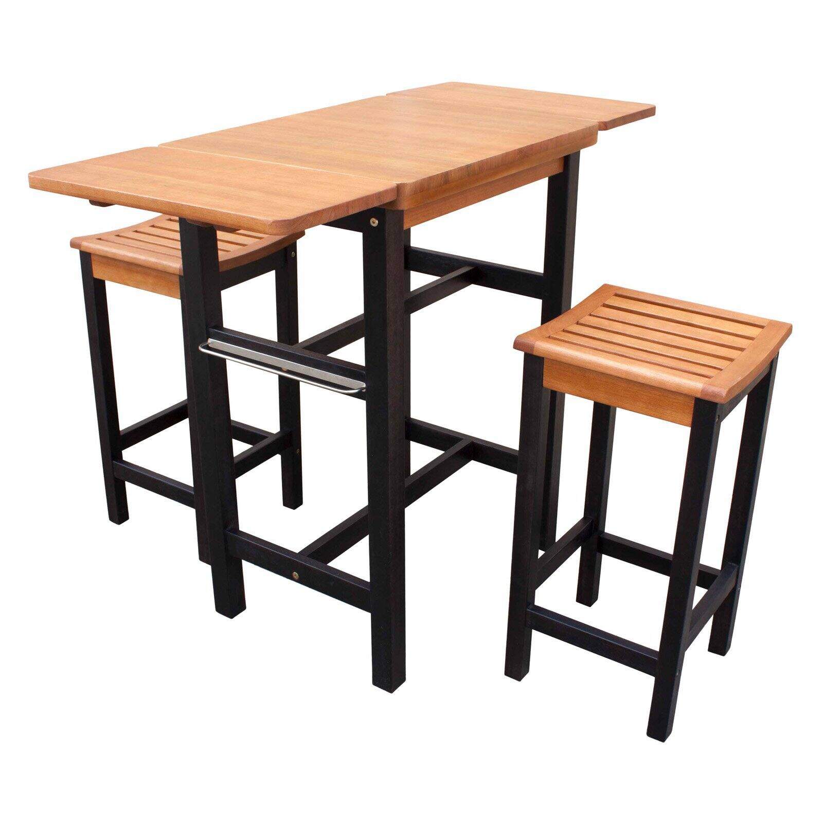 Merry Products 3-Piece Kitchen Island and Stool Set - image 4 of 4