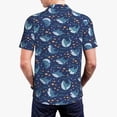 thumbnail image 4 of Daiia Cartoon Sharks2 Pattern Men’s Polo Shirts,Solid Deck Shirt,Classic Fit, Breathable Cotton Polo for Casual and Sport Wear-Large, 4 of 9