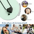 thumbnail image 4 of Cremation Jewelry for Ashes - Heart Pendant Memorial Urn Necklace Ashes Holder Stainless Steel Personalized Customization Keepsake, 4 of 7