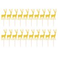 thumbnail image 1 of 20pcs Del Brillo Elk Ciervos De Madera Cake Toppers Alimentos Selecciones Ducha De Navidad Del Partido Del Bebé Sunnimix primero de la torta, 1 of 7