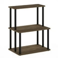 thumbnail image 2 of Furinno Turn-N-Tube 3-Tier Toolless Multipurpose Printer Stand Display Storage Shelf, Columbia Walnut/Black, 2 of 6
