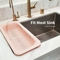 thumbnail image 4 of Over the Sink Colander Strainer Basket - Multifunctional Kitchen Gadget for Your New Home Kitchen Essentials Pink, 4 of 7